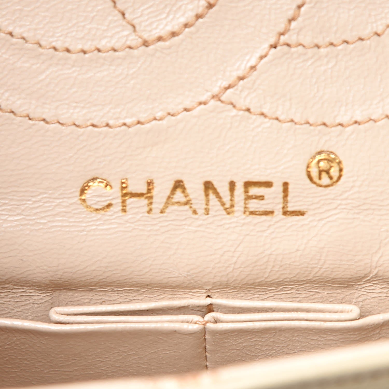 Chanel Lambskin Quilted Medium Double Flap Beige 7 of 18