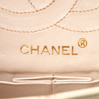 Chanel Lambskin Quilted Medium Double Flap Beige 7 of 18