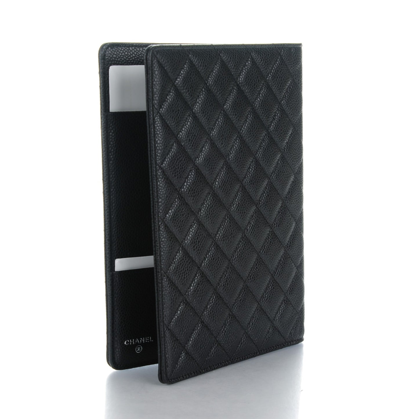 Caviar Quilted Notebook Agenda Cover Black