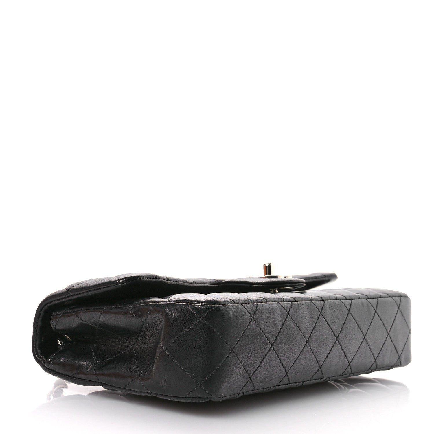Chanel Lambskin Quilted East West Flap Black 4 of 11