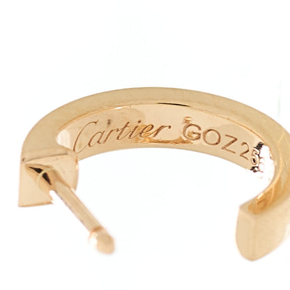 Cartier 18K Pink Gold Small LOVE Hoop Earrings 4 of 5