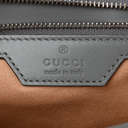 Gucci Calfskin Matelasse Aria Small GG Marmont Shoulder Bag Deep Grey 6 of 10
