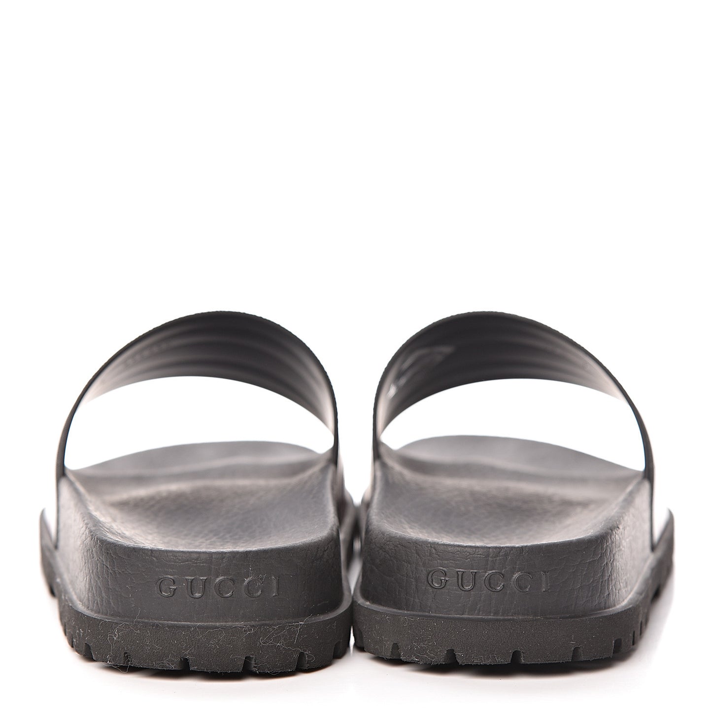 Rubber Web Mens Lug Sole Slide Sandals 6 Black Green Red