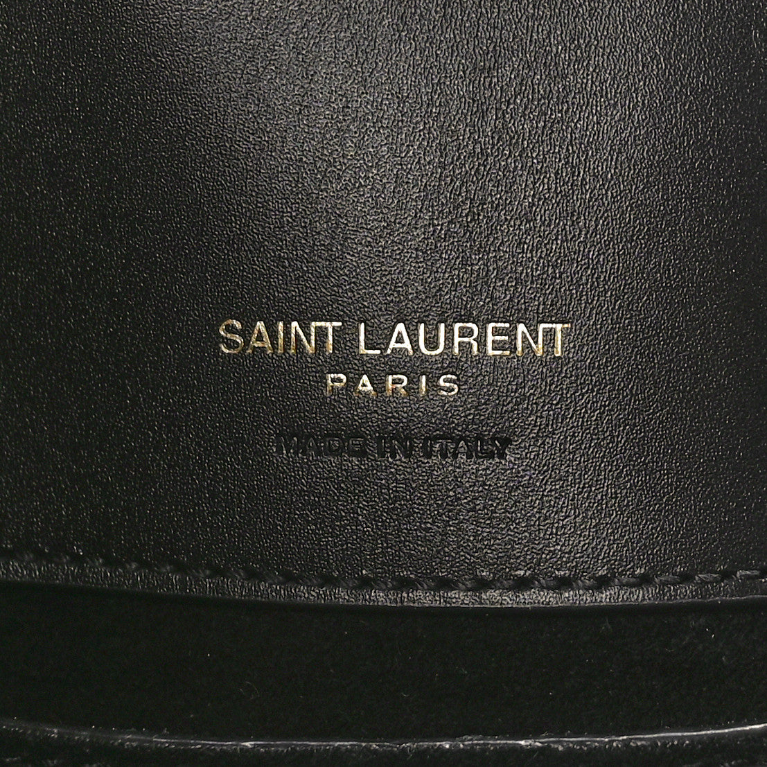 Saint Laurent Shiny Calfskin Le 37 Bucket Bag Black 6 of 8