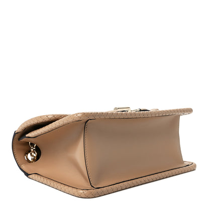 Salvatore Ferragamo Calfskin Gancini Flap Bag Cashew 4 of 10
