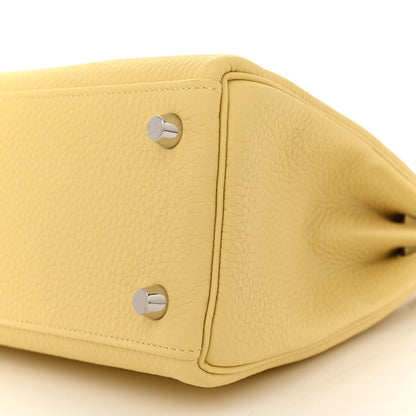 Hermes Togo Kelly Retourne 25 Jaune Poussin 10 of 11