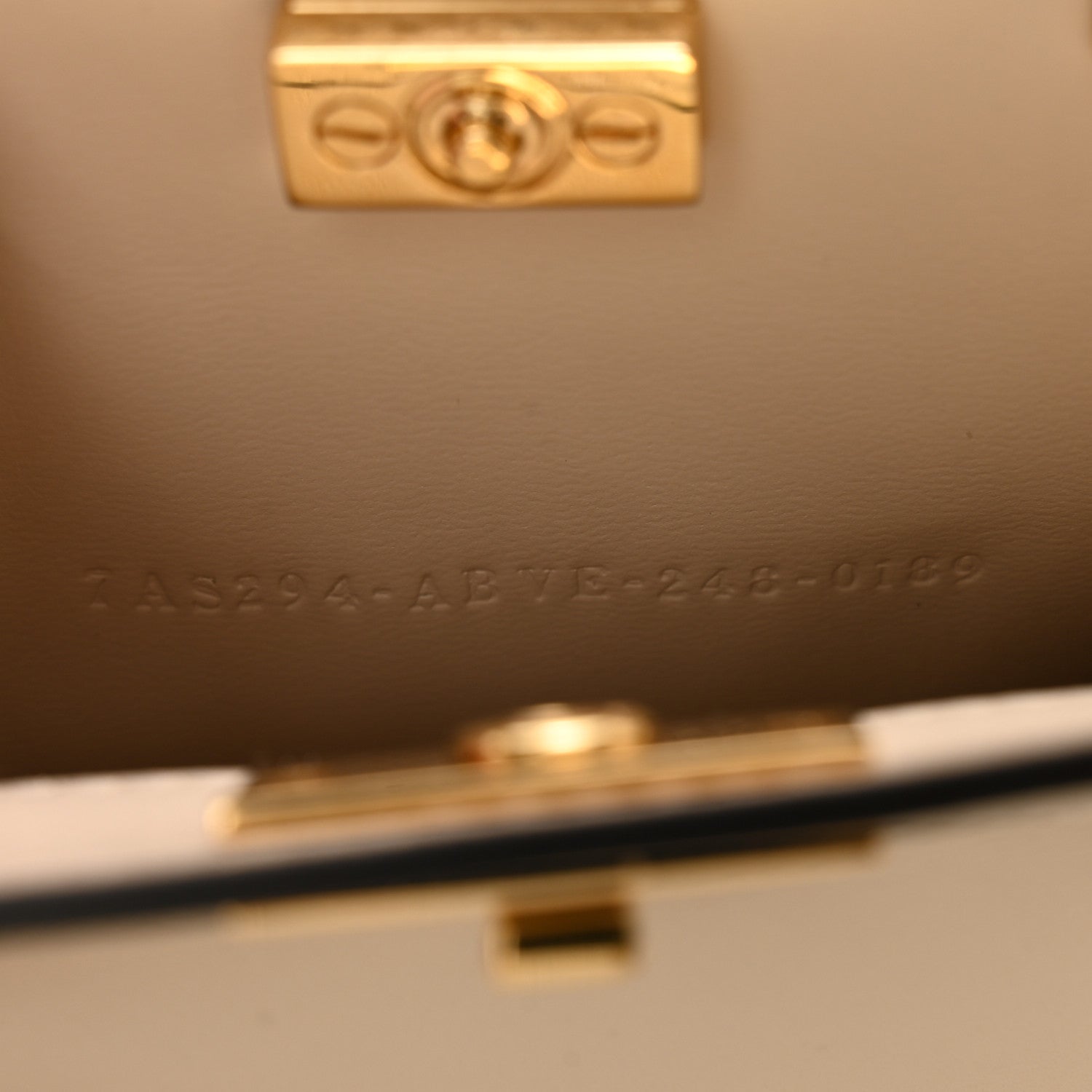 Fendi Camellia Nappa Nano Peekaboo Satchel White 8 of 13