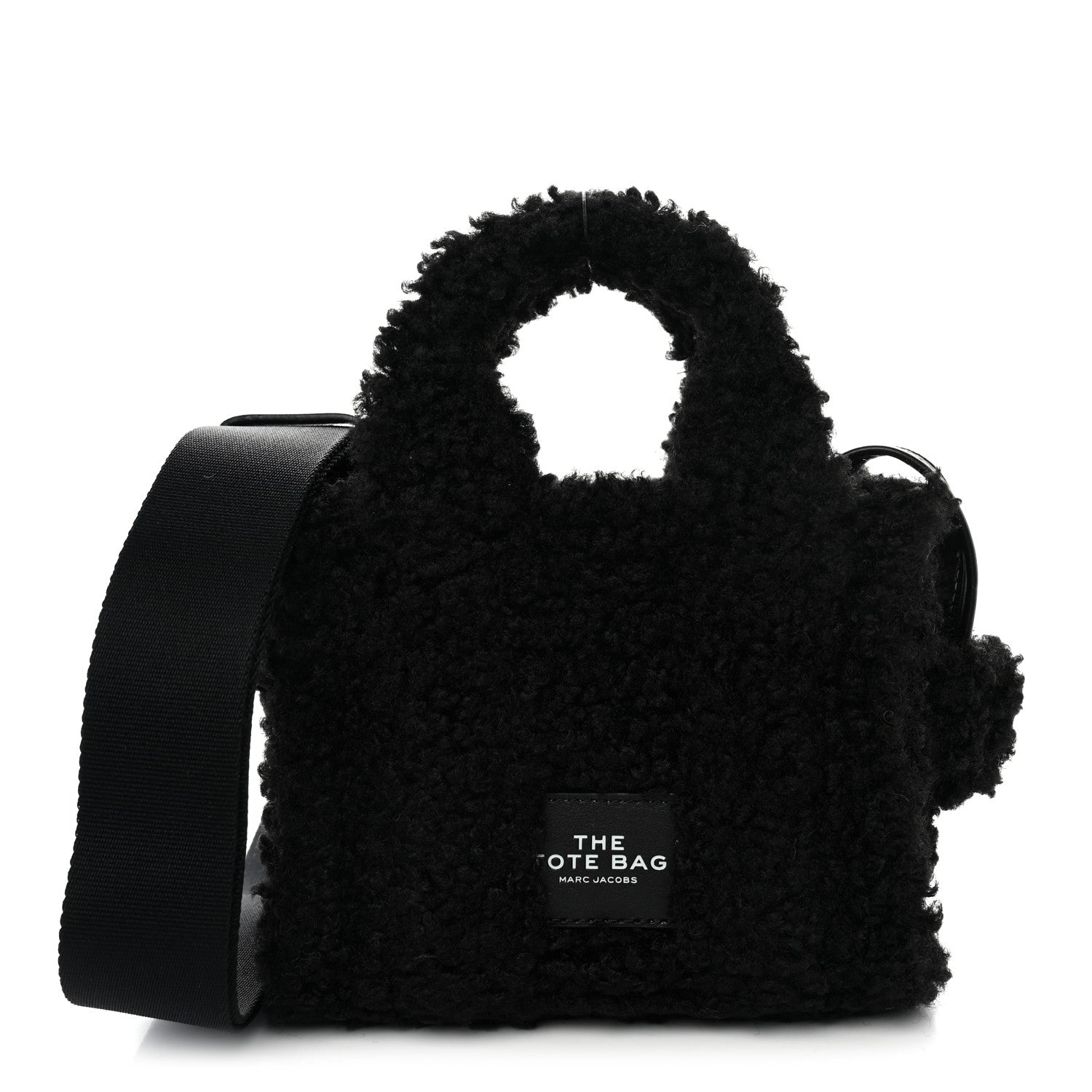 Marc Jacobs Polyester Cotton Mini The Teddy Traveler Tote Bag Black 1 of 9