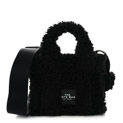 Marc Jacobs Polyester Cotton Mini The Teddy Traveler Tote Bag Black 1 of 9
