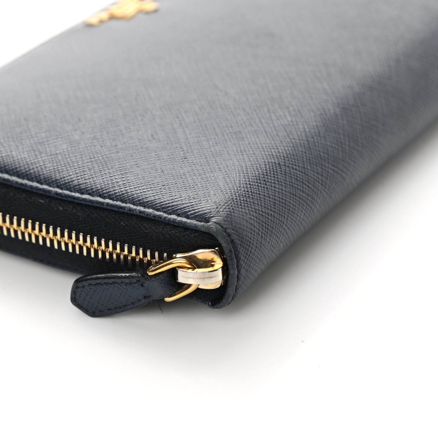 Saffiano Metal Large Zip Around Travel Wallet Baltico