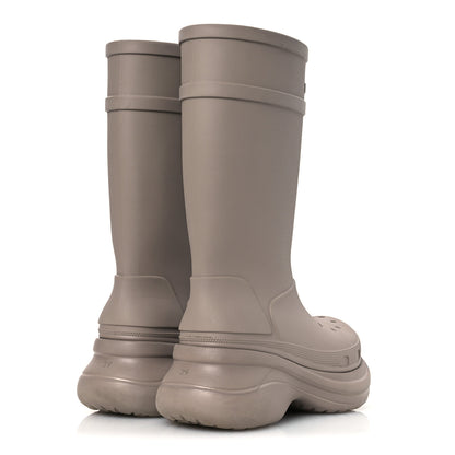 Balenciaga X CROCS Rubber Womens Rain Boots 39 Beige 5 of 12
