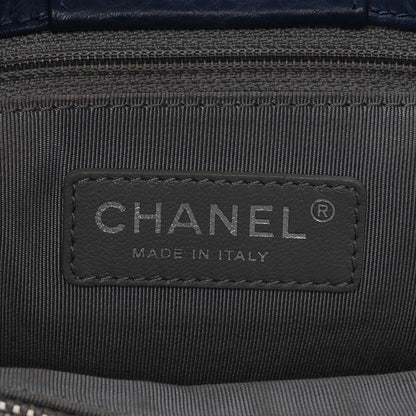 Chanel Calfskin Cerf Executive Shopper Tote Navy Blue 6 of 7