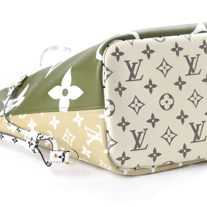 Louis Vuitton Monogram Giant Neverfull MM Kaki 6 of 10