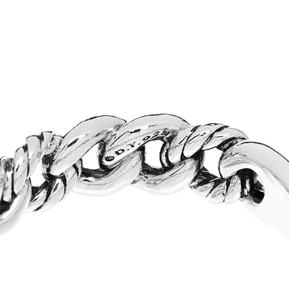 David Yurman Sterling Silver Narrow Belmont Curb Link Ring 54 7 4 of 4