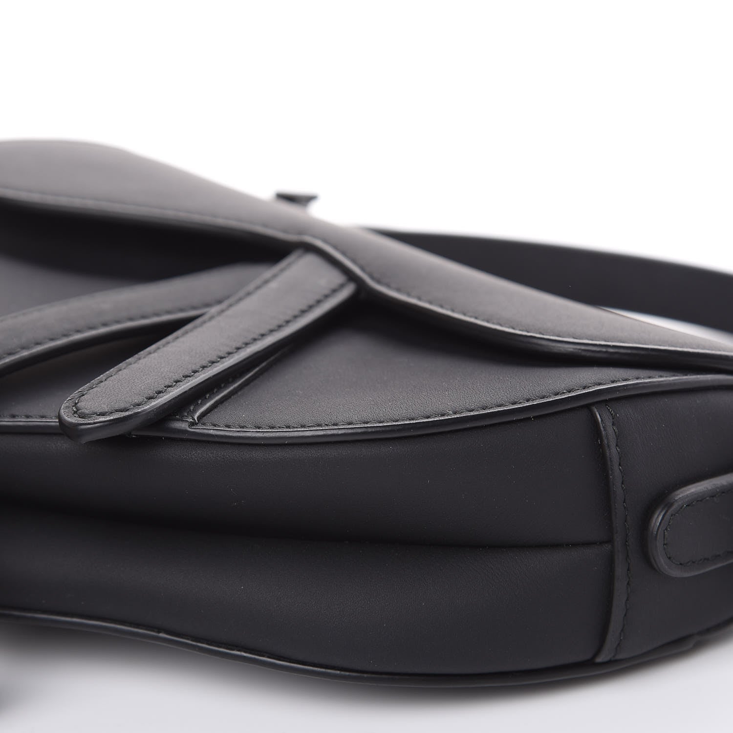 Christian Dior Ultra Matte Calfskin Mini Saddle Bag Black 8 of 8