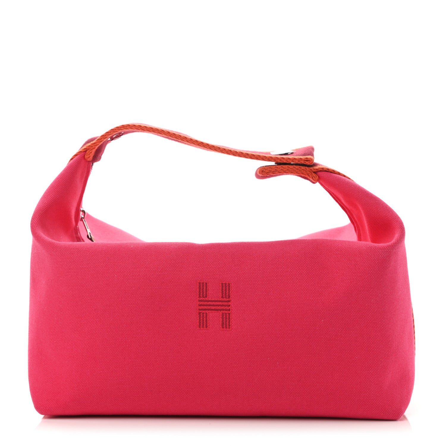 Hermes Canvas Large Bride-A-Brac Pouch Hibiscus 1 of 7