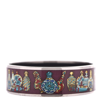 Hermes Enamel Printed Wide Flacons Bracelet 65 1 of 6