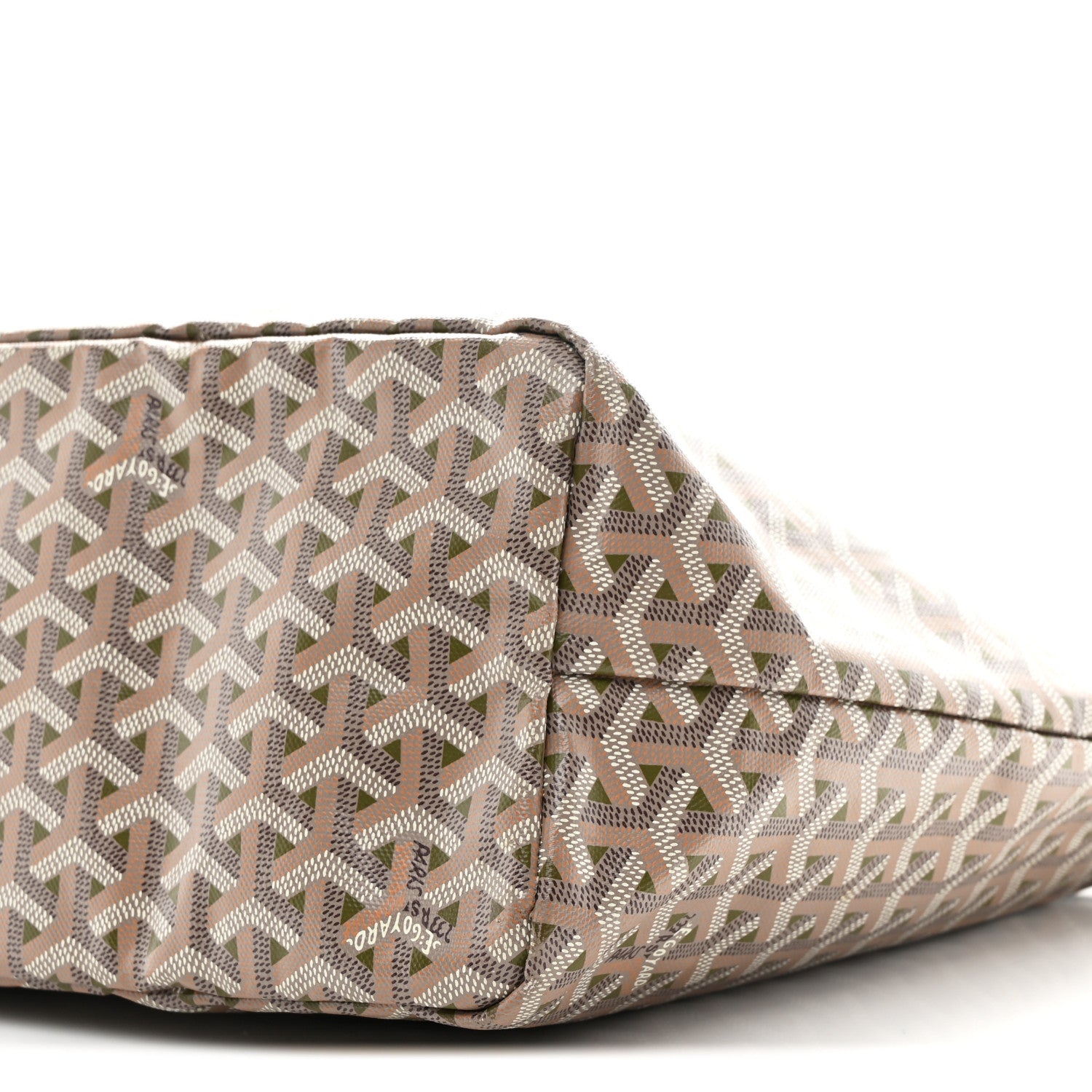 Goyard Goyardine Saint Louis Claire Voie PM Grege Khaki 1818784