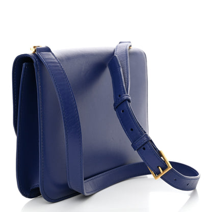 Saint Laurent Smooth Calfskin Carre Satchel Royal Blue 3 of 16