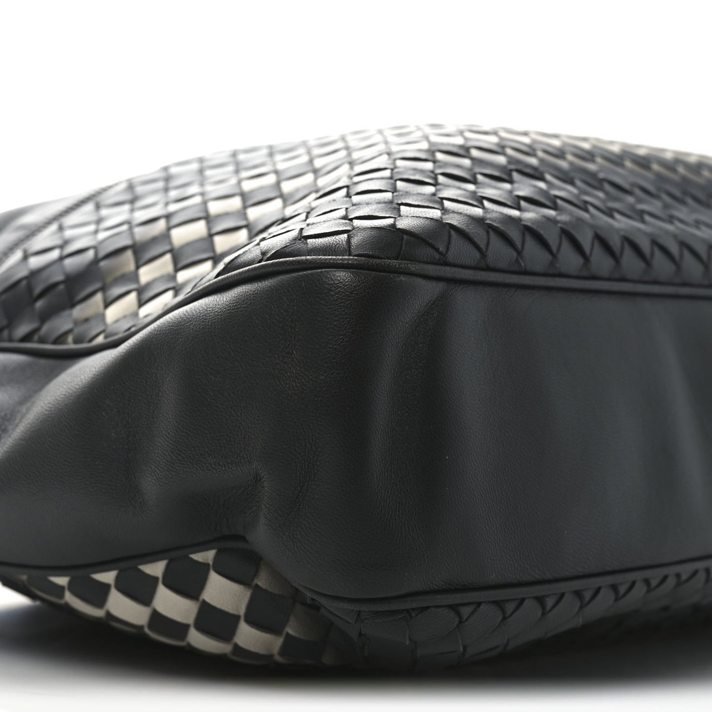 Nappa Intrecciato Briefcase Gradient Black