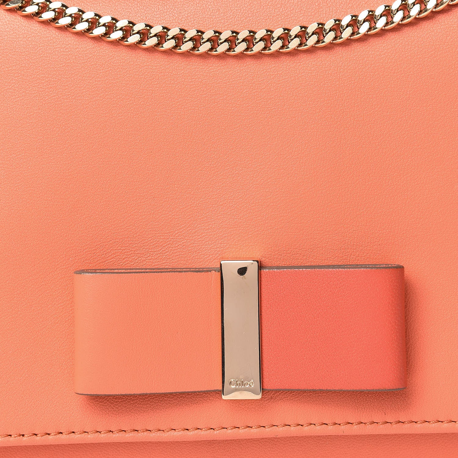 Chloe Lambskin Bow Wallet On Chain 11 of 11