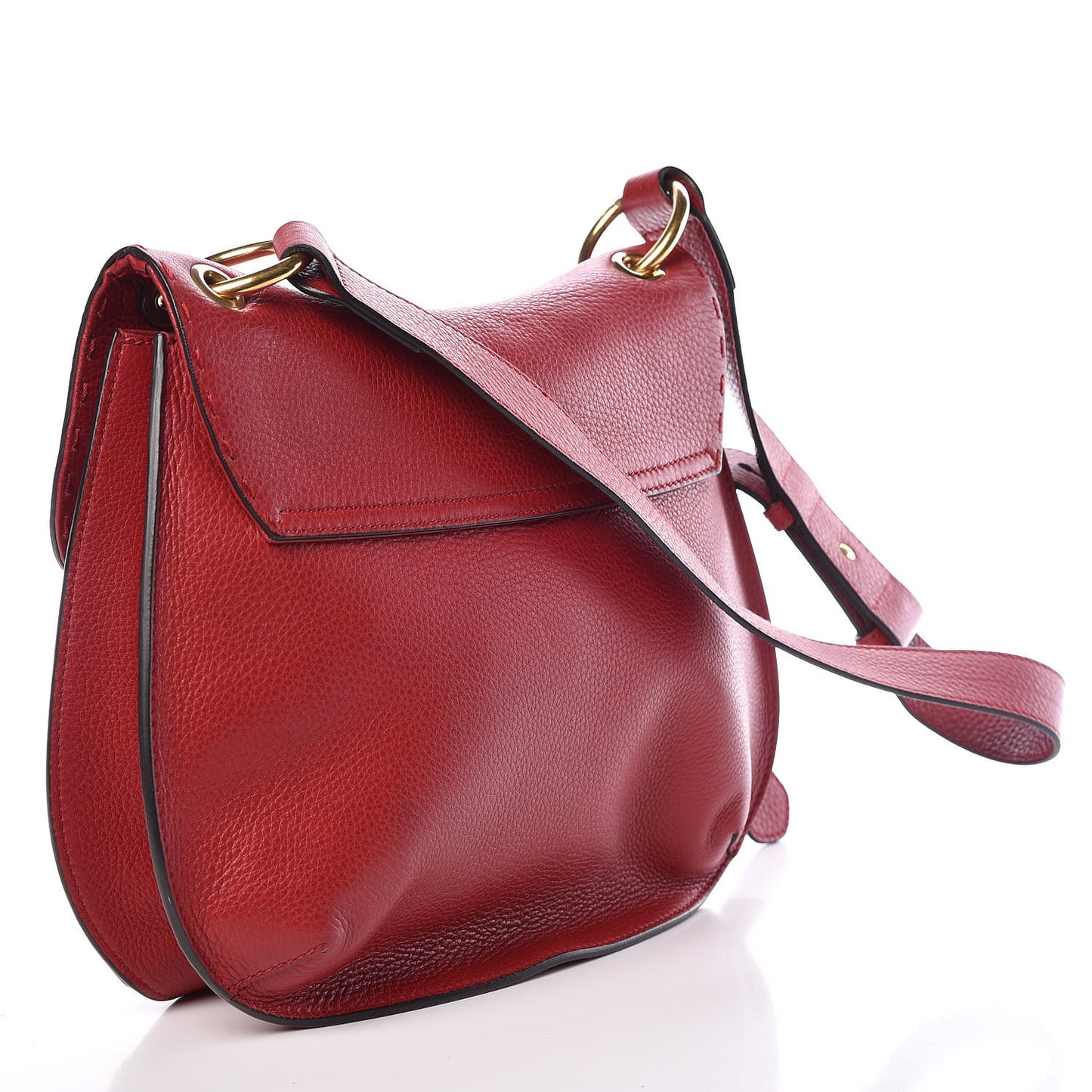Cellarius Calfskin Feline GG Marmont Flap Shoulder Bag Vulcanic Red