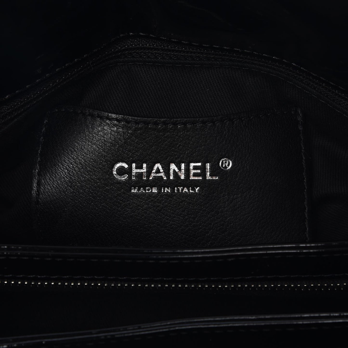 Patent Quilted Medium Just Mademoiselle Black
