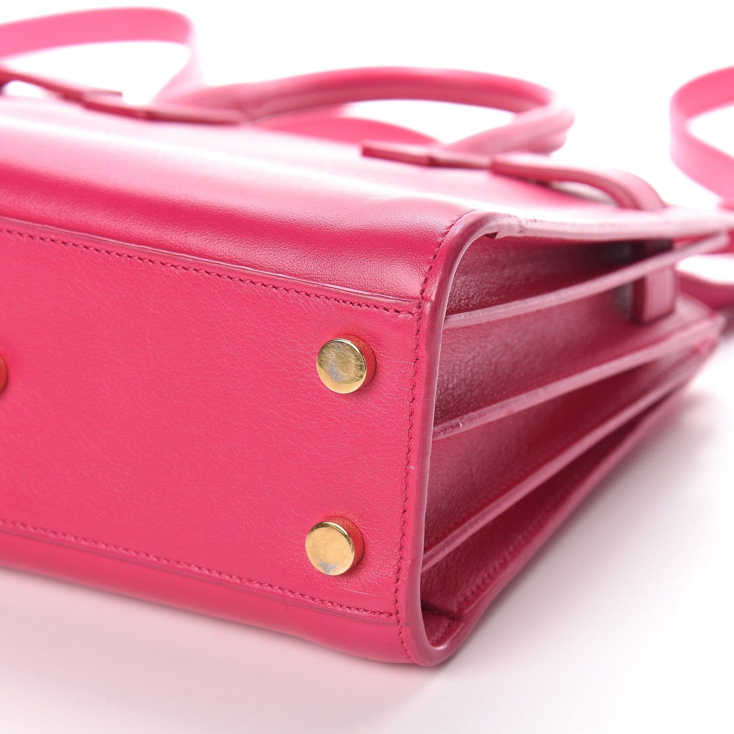 Saint Laurent Calfskin Nano Sac De Jour Bubblegum 11 of 11