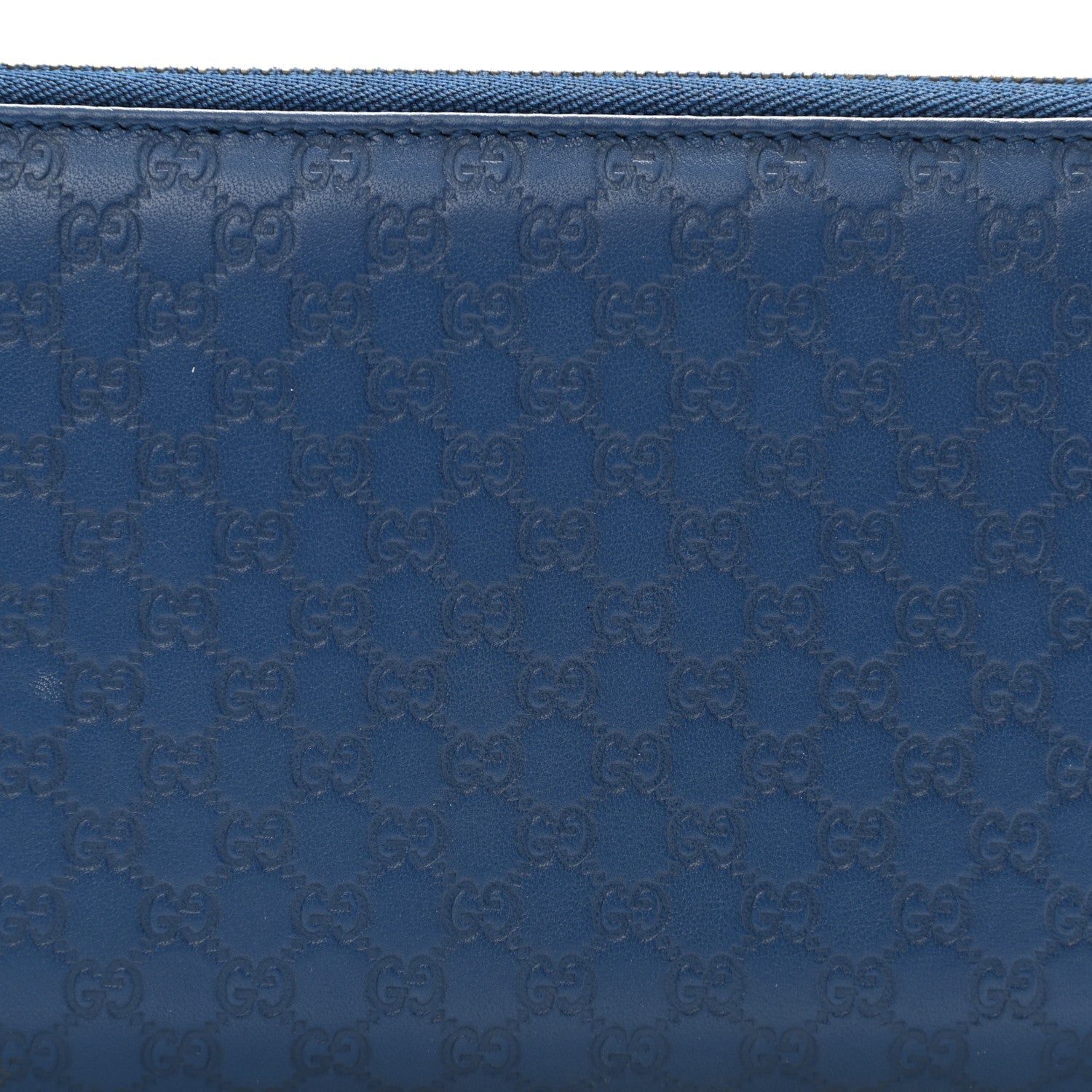 Gucci Microguccissima Zip Around Organizer Wallet Deep Cobalt 8 of 12