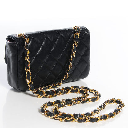 Chanel Lambskin Mini Flap Black 3 of 9