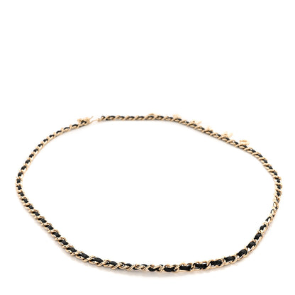 Chanel Lambskin Chain Logo Belt Black Gold 2 of 4
