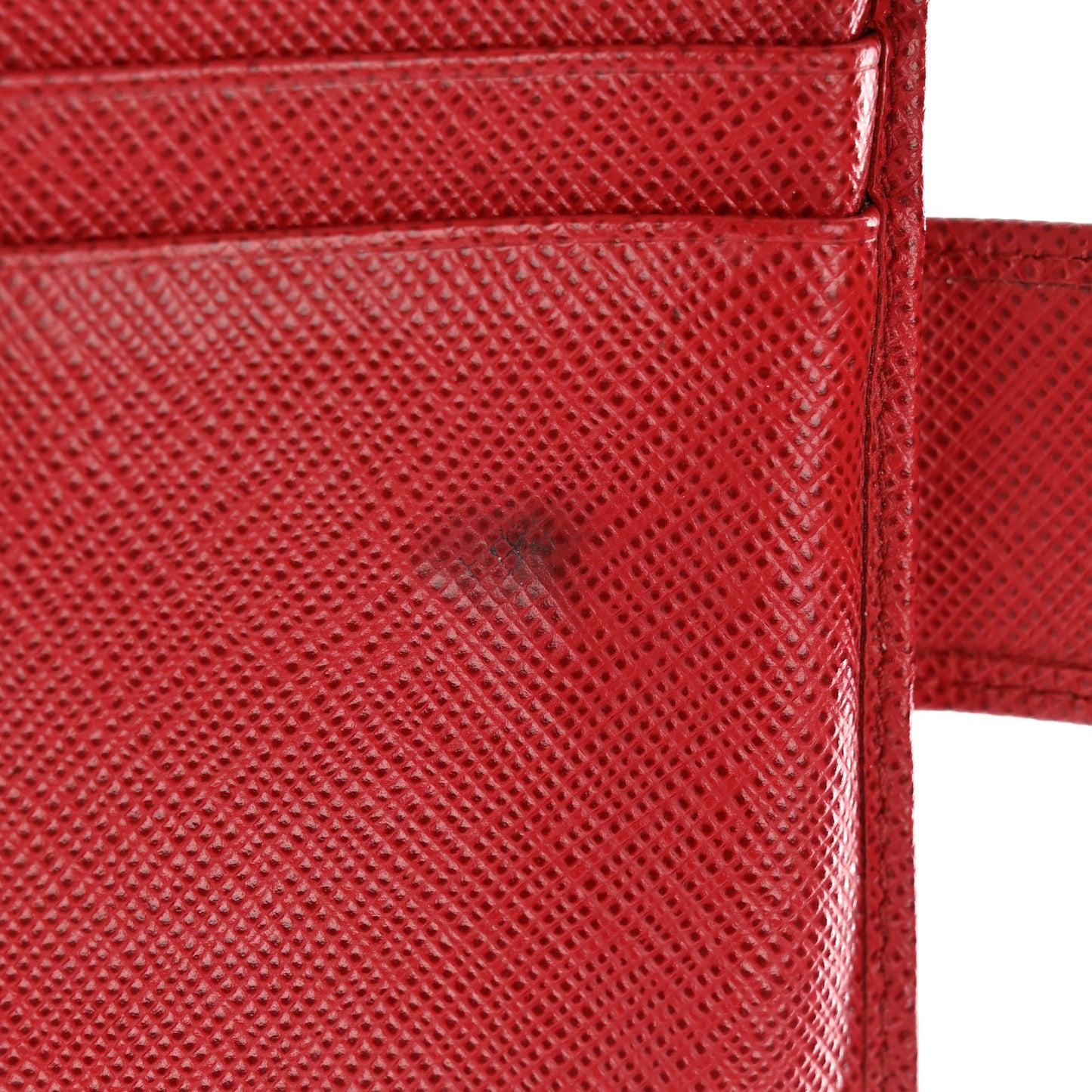 Saffiano Metal Compact Wallet Fuoco