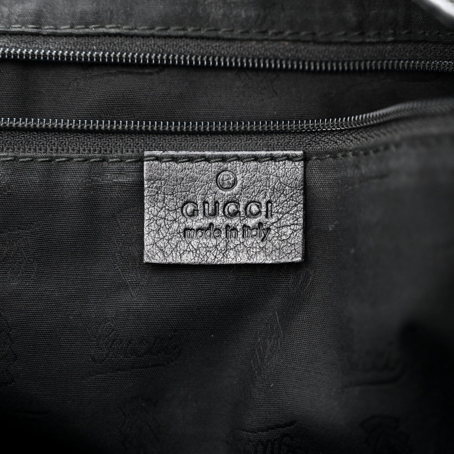 Guccissima Large New Ladies Web Hobo Black