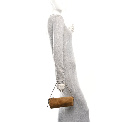 Miu Miu Suede Pouch Olive Green 2 of 9