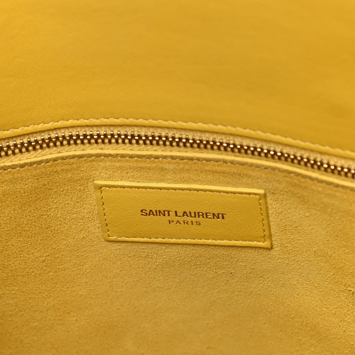 Saint Laurent Calfskin Small Sac De Jour Bag Yellow 11 of 19