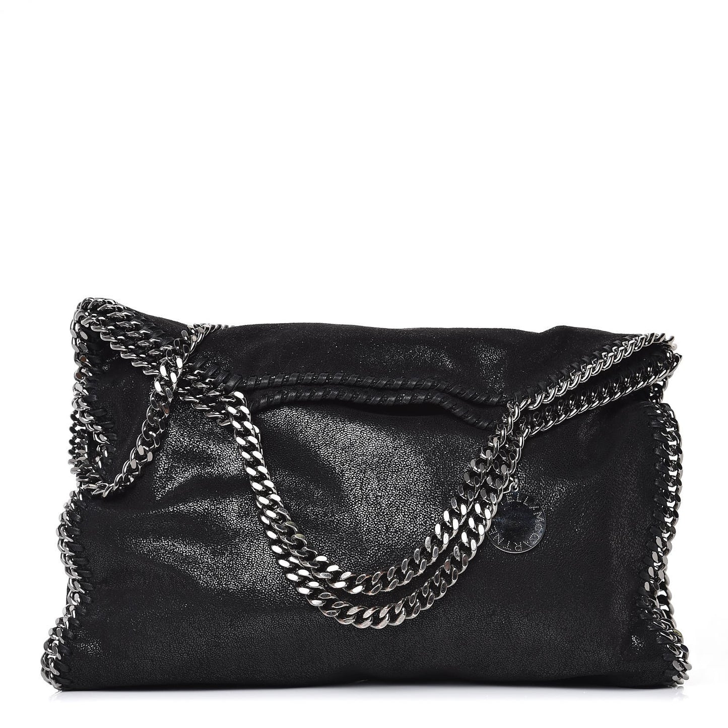 Shaggy Deer Falabella Fold Over Tote Black