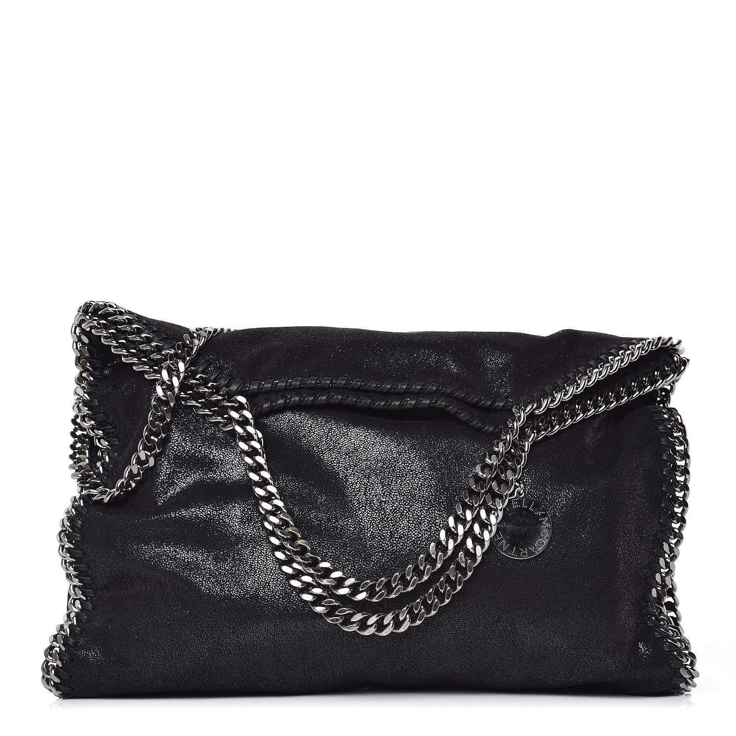 Stella McCartney Shaggy Deer Falabella Fold Over Tote Black 1 of 9