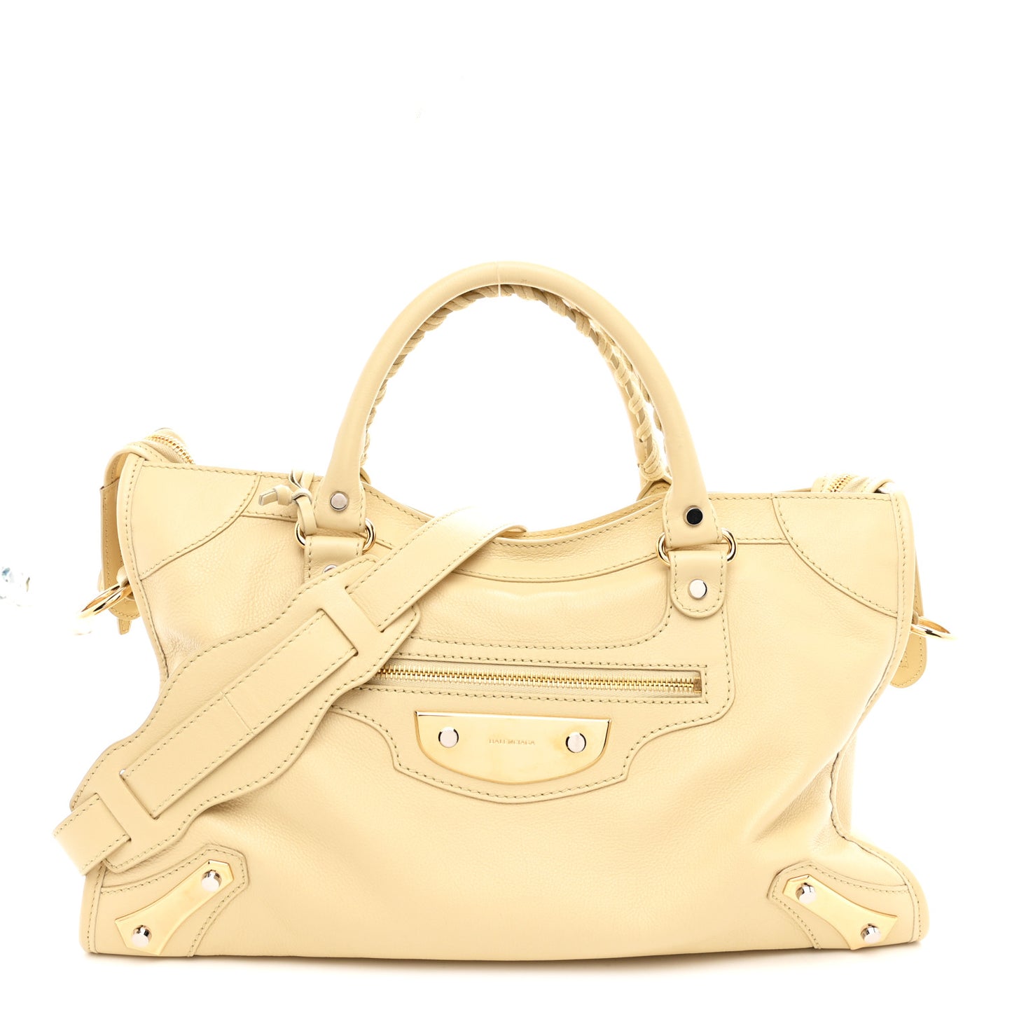 Veau Amp Plate Gold Hardware City Beige Argile