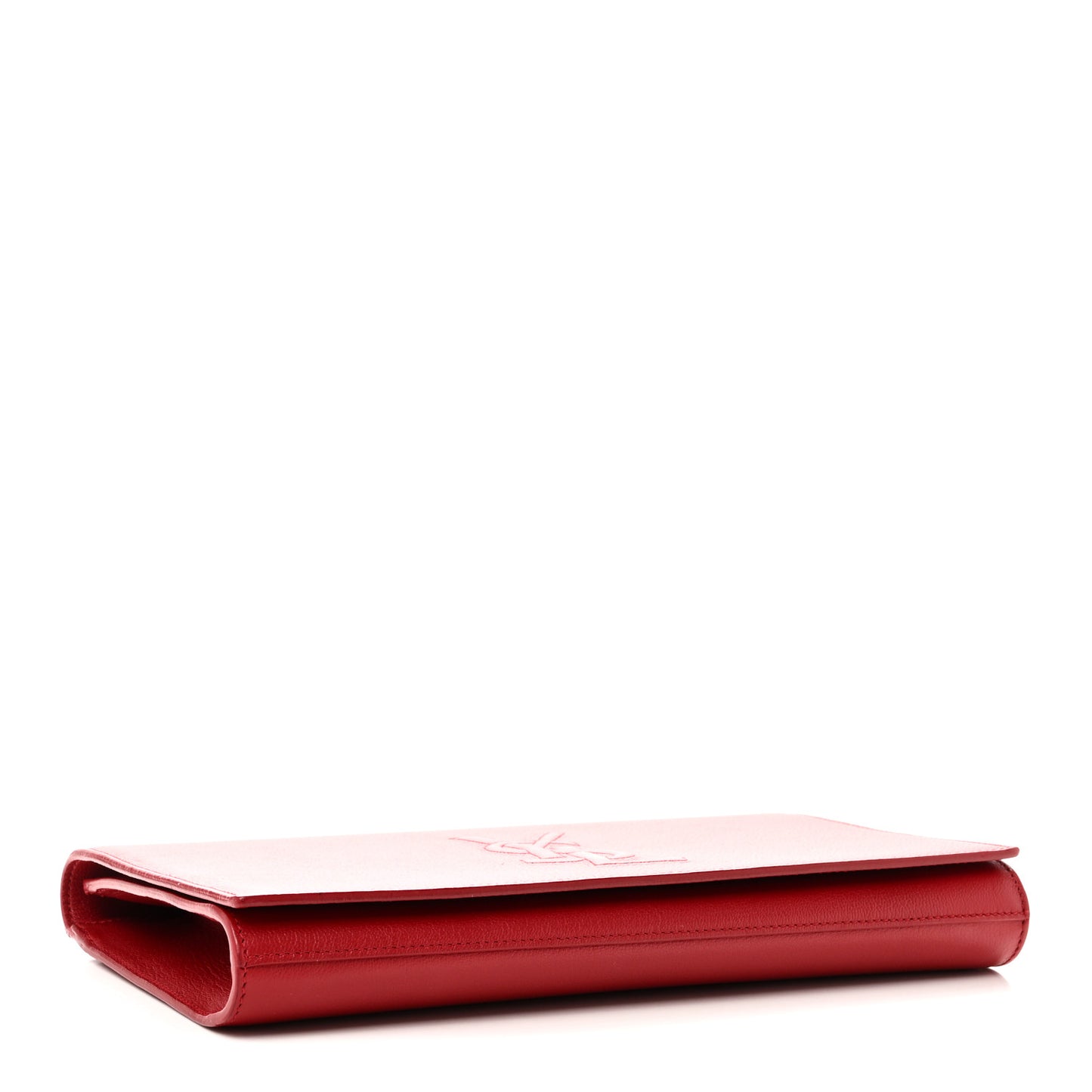 Calfskin Monogram Large Belle De Jour Clutch Red