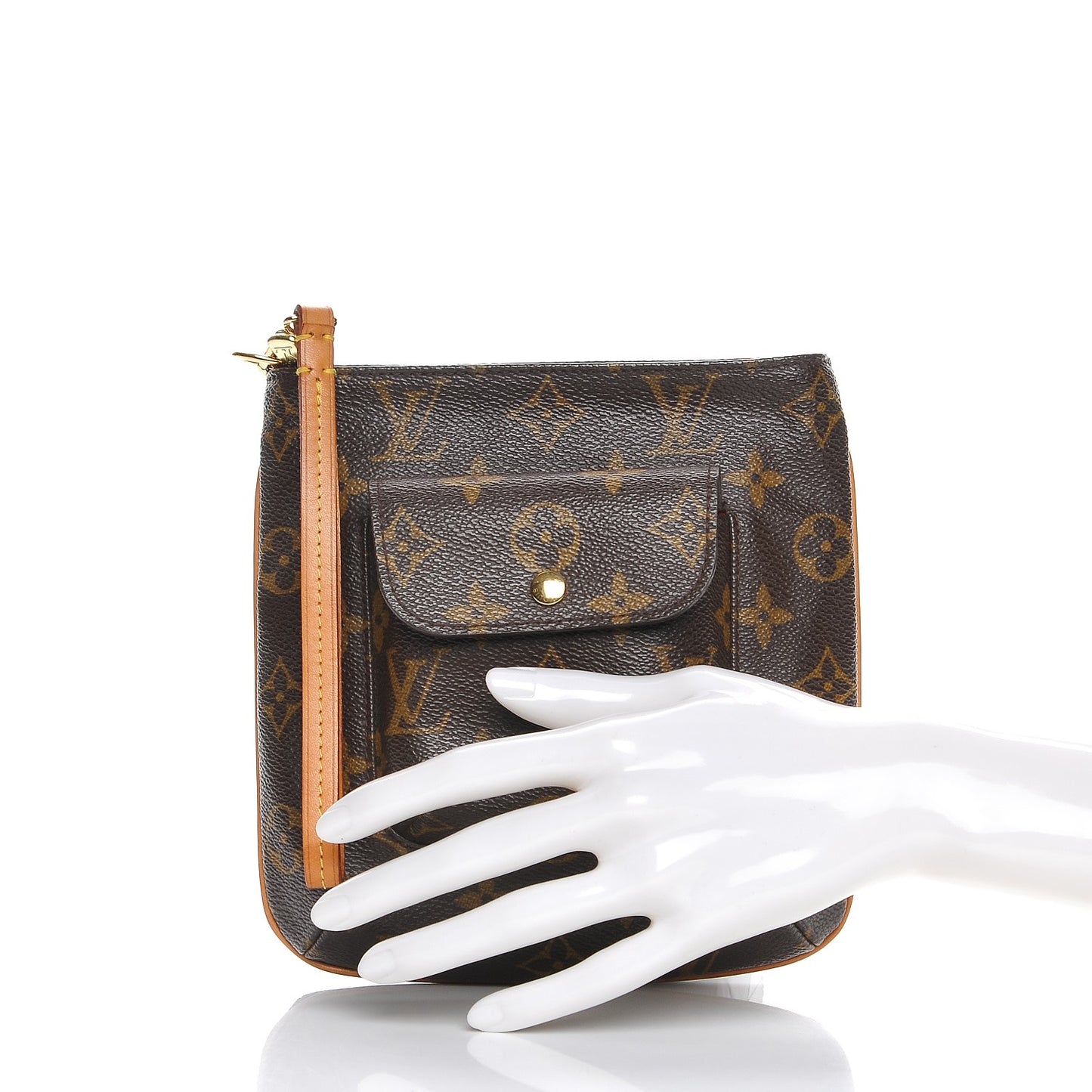 Monogram Partition Wristlet