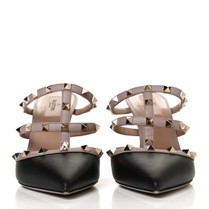 Valentino Garavani Nappa Rockstud 90mm Cage Mules 41 Black Poudre 2 of 10