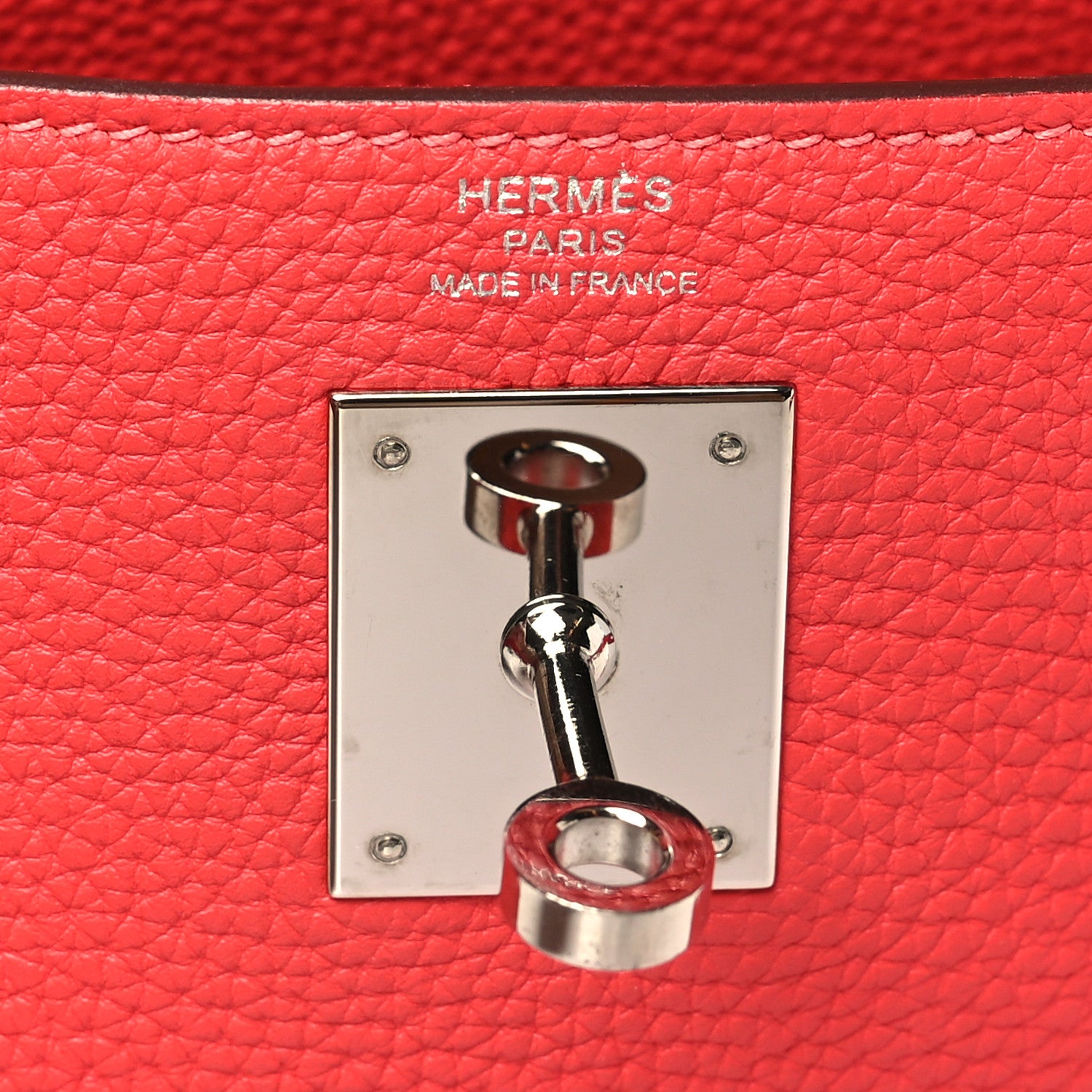 Hermes Togo Kelly Retourne 28 Rouge Pivoine 6 of 10