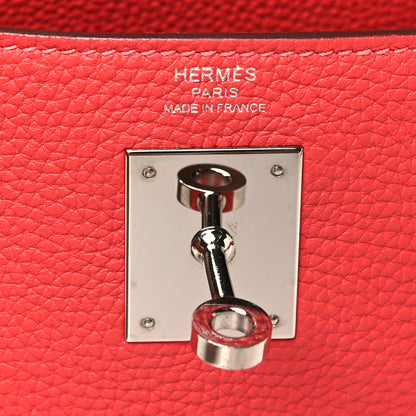 Hermes Togo Kelly Retourne 28 Rouge Pivoine 6 of 10