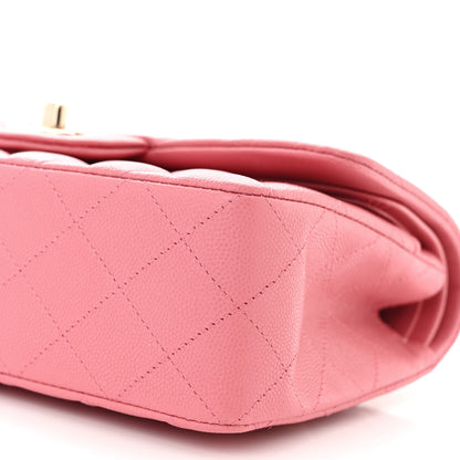 Chanel Caviar Quilted Small Double Flap Pink 10 of 11