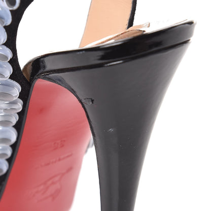Christian Louboutin Patent Suede Deja Vu 150 Pumps 36 Black 12 of 12