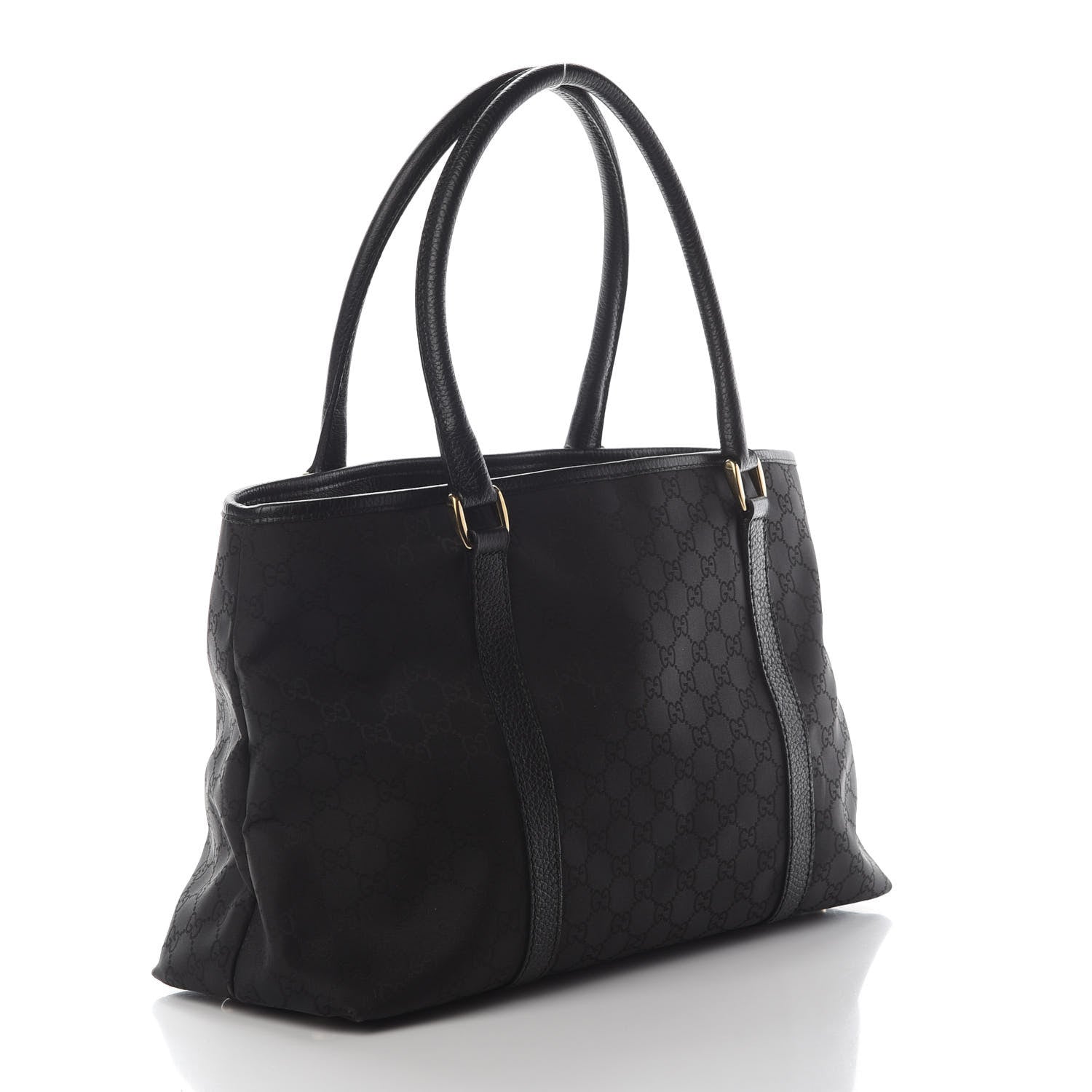 Gucci Nylon Monogram Joy Tote Black 2 of 9
