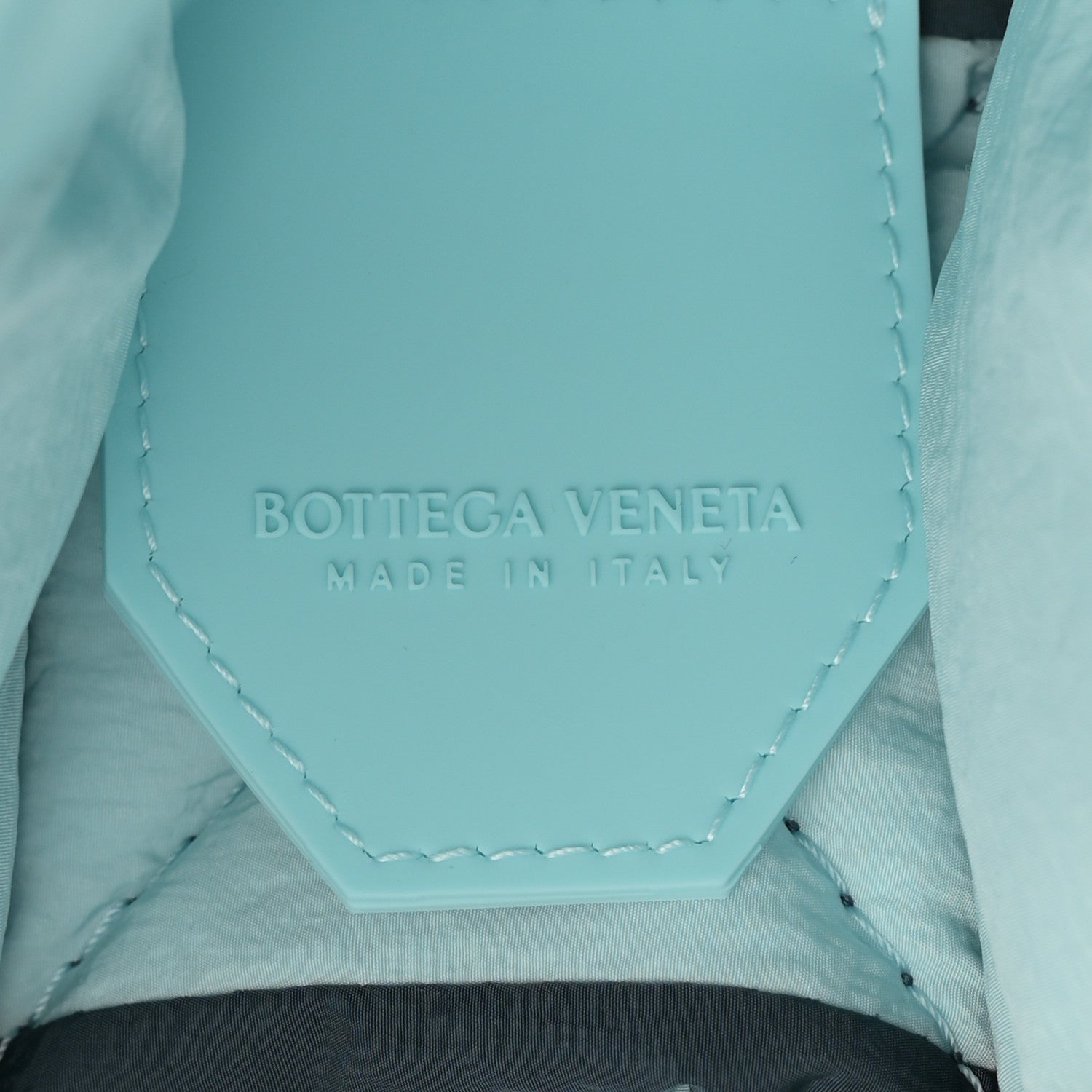 Bottega Veneta Nylon Intrecciato Padded Tech Cassette Bag Deep Blue Pale Blue 7 of 11