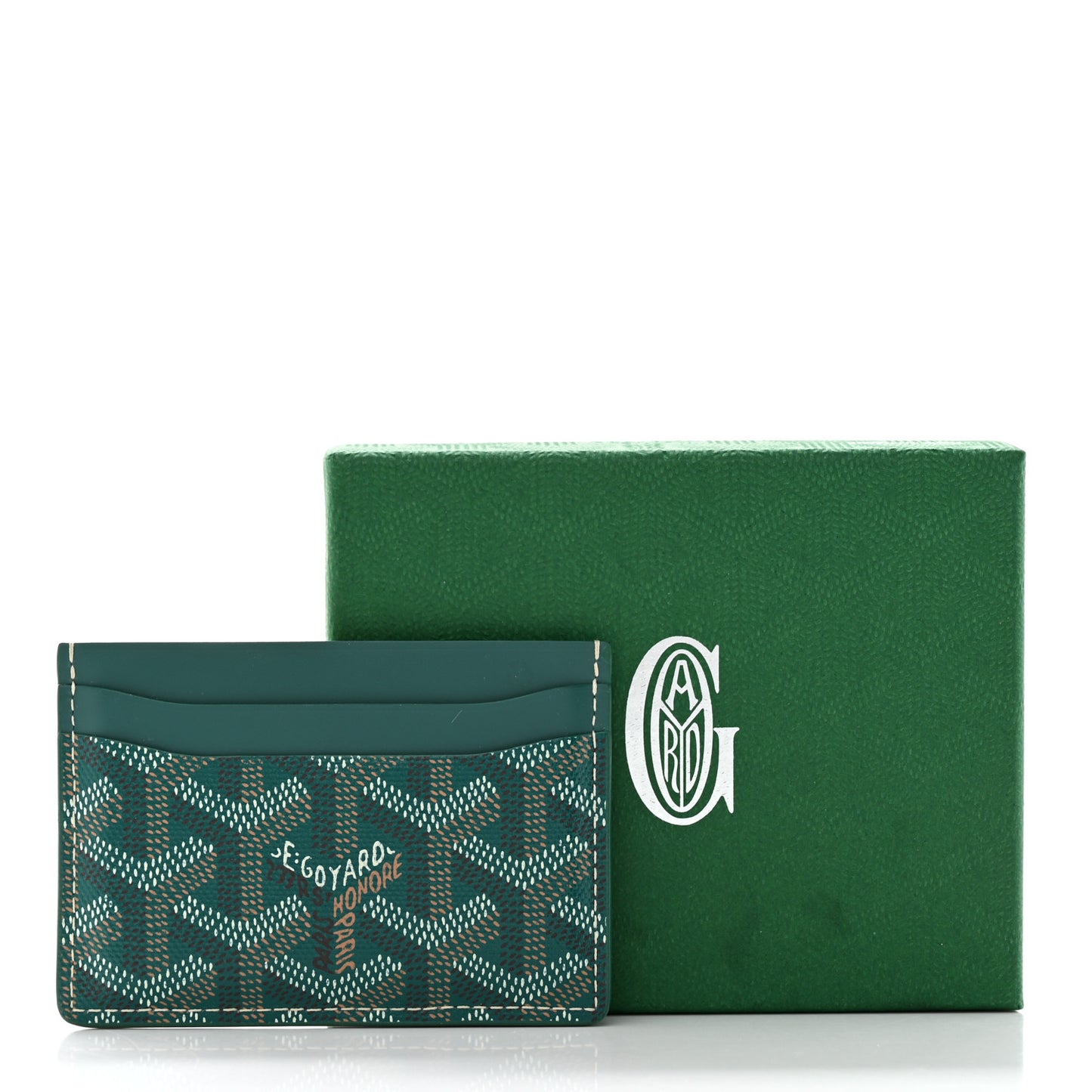 Goyardine Saint Sulpice Card Holder Green