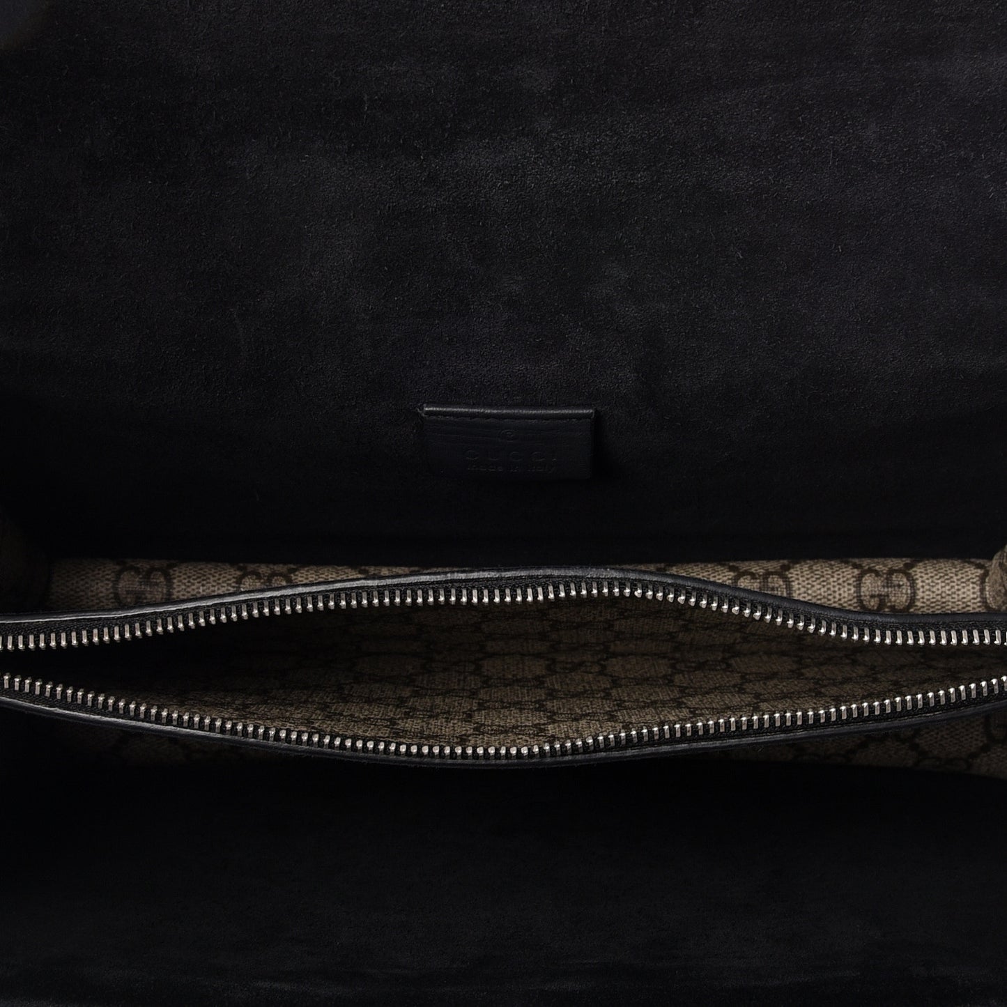 GG Supreme Monogram Small Dionysus Shoulder Bag Black