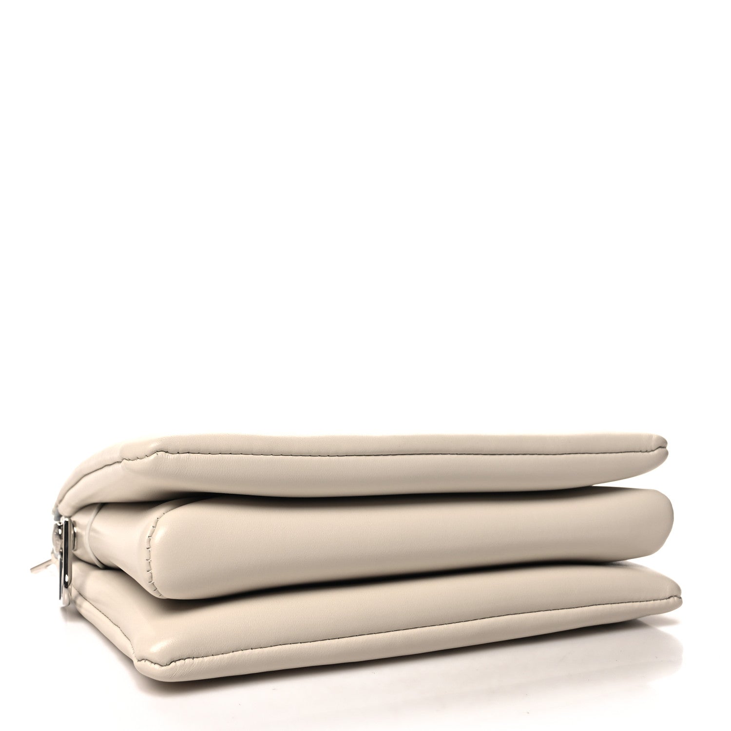 Louis Vuitton Lambskin Embossed Monogram Coussin PM Cream Grey 4 of 12